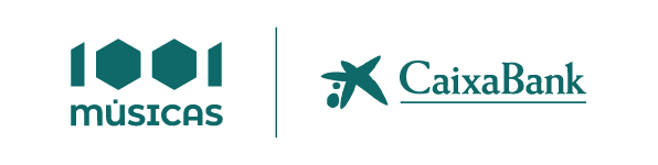 Logotipo 1001 Musicas - CaixaBank 2026_horizontal-verde principal